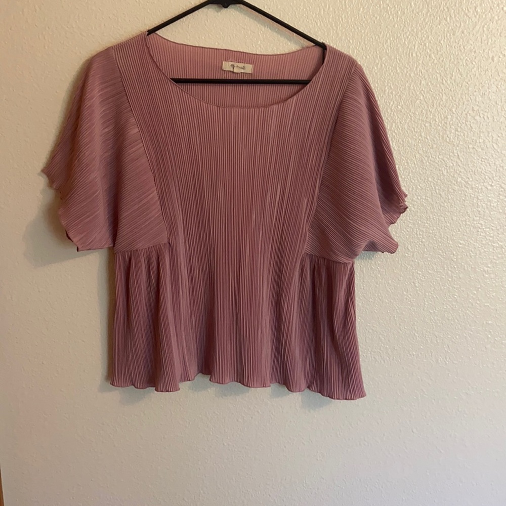 Madewell dusty pink/purple blouse